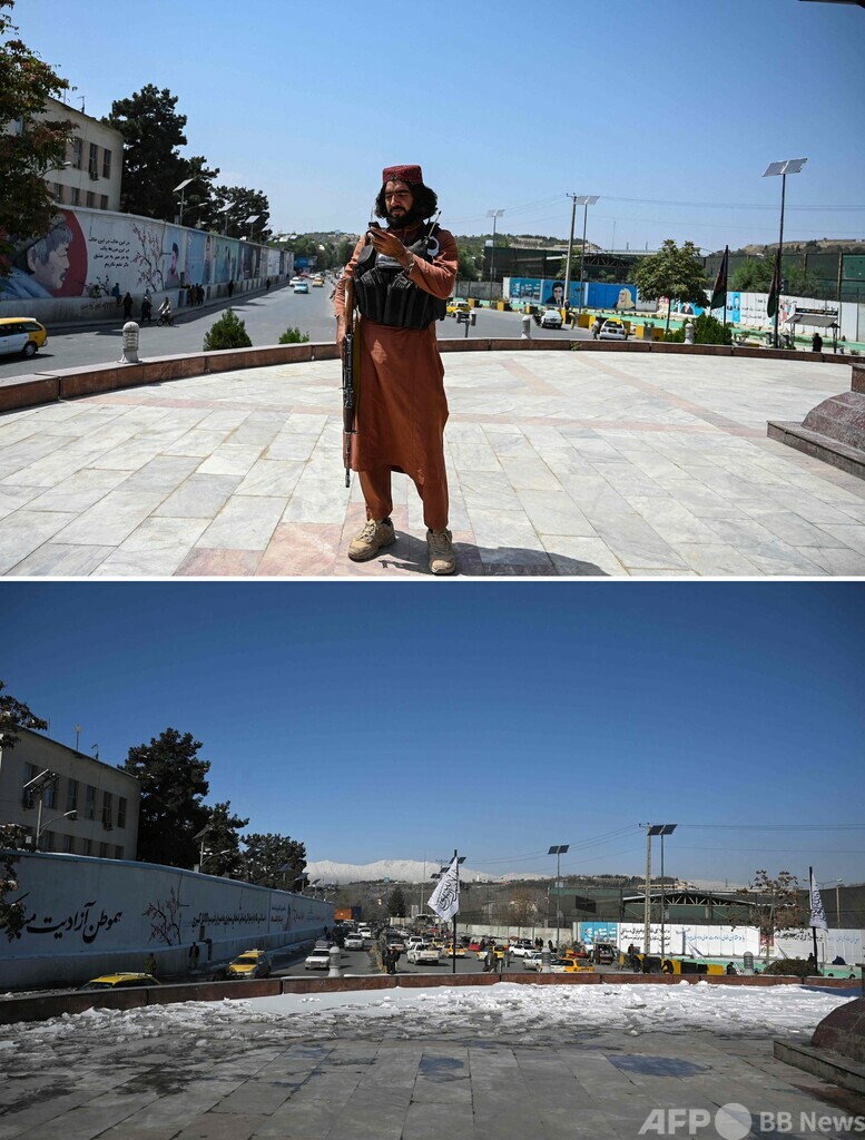 タリバン、首都から前政権の痕跡を抹消 権力掌握から半年