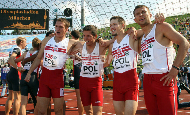 ポーランド 男子4x400メートルリレーを制す