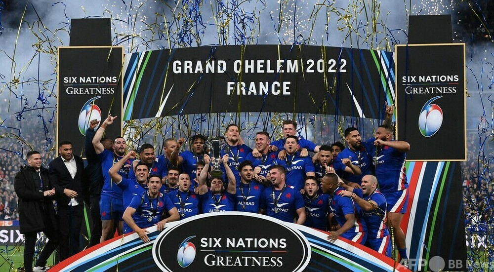 フランスが12年ぶりの全勝優勝、シックスネーションズ 写真7枚 
