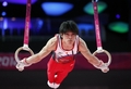 ロンドン五輪の体操男子日本代表は25日、試合会場のノース・グリニッジ・アリーナ（North Greenwich Arena）で公式練習を行った。

トレーニングに臨む日本代表の内村航平（Kohei Uchimura、2012年7月25日撮影）。(c)AFP/THOMAS COEX
