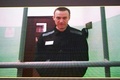 ロシアの首都モスクワにある刑事施設から、審問のためにビデオ通話に応じる反体制派指導者アレクセイ・ナワリヌイ氏（2023年6月22日撮影）。(c)Natalia KOLESNIKOVA / AFP