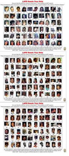 ロス連続婦女暴行殺人、公開写真の一部 身元を特定