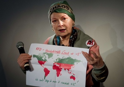 ヴィヴィアン・ウエストウッド、生態系破壊の撲滅を呼び掛け