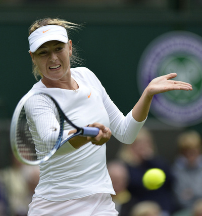 シャラポワが初戦突破、ウィンブルドン選手権