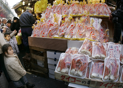 ロシア、日本などへ向けた「生きたかに」の輸出を禁止