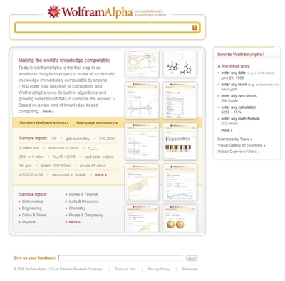 グーグルの新たなライバル？WolframAlphaがテスト運用を開始