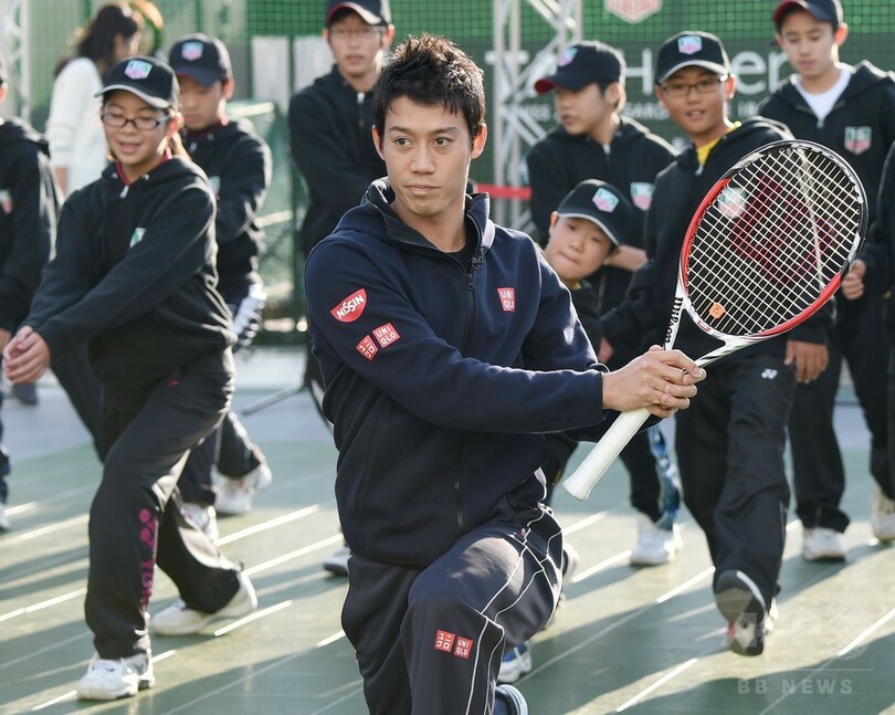 錦織圭が都内でイベントに参加、子どもたちと交流