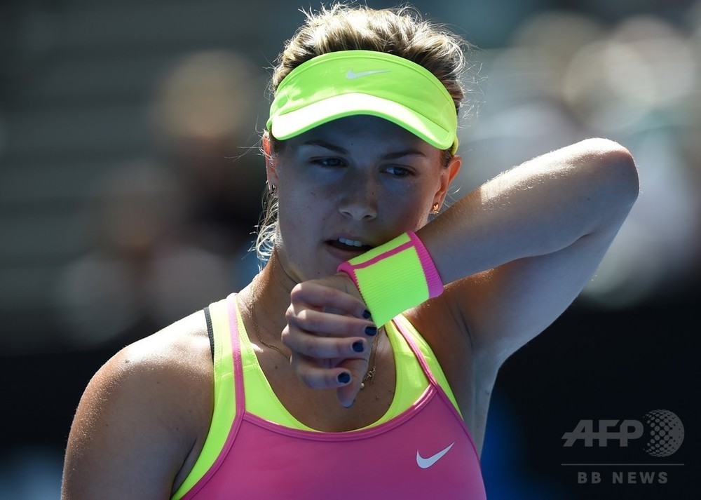 ブシャールがフルセット制し準々決勝へ、全豪オープン 写真20枚 国際ニュース:AFPBB News