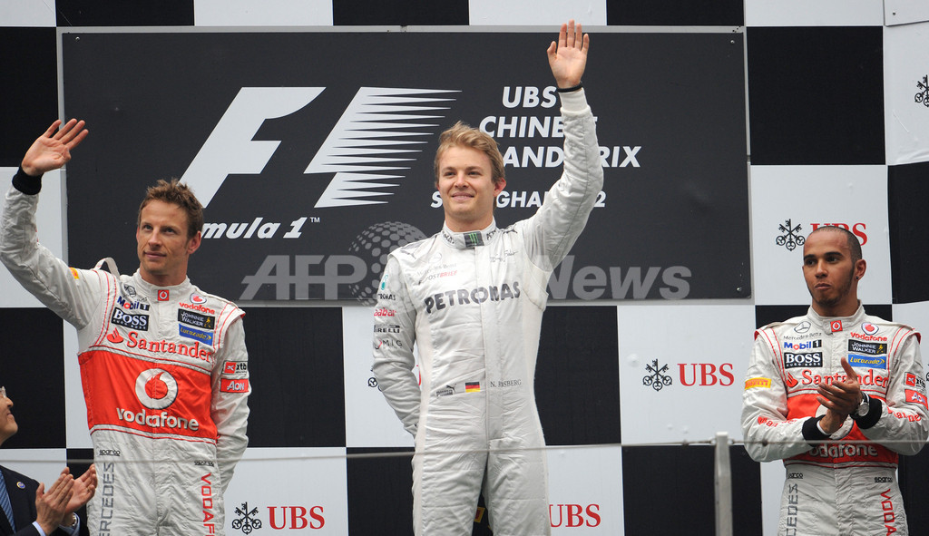 ロズベルグがF1初優勝、可夢偉は10位に終わる 中国GP 写真15枚