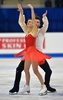 フィギュアスケート欧州選手権、アイスダンス・ショートダンス（SD）。演技に臨むガブリエラ・パパダキス/ギヨーム・シゼロン組（2016年1月28日撮影）。(c)AFP/SAMUEL KUBANI