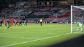 2026年サッカーW杯北中米大会アジア最終予選、グループC、バーレーン対日本。PKを蹴る上田綺世（2024年9月10日撮影）。(c)Mazen Mahdi / AFP