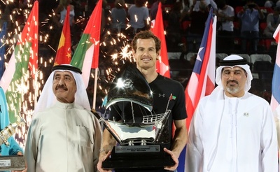 王者マレーが今季初優勝、ベルダスコを寄せ付けず ドバイ選手権