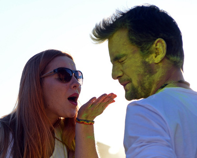 全力で粉まみれをエンジョイ、ポーランド