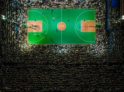 中国の「村バスケットボール」選手権大会 2万人超が生観戦