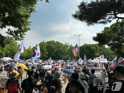 韓国で開票所封鎖デモ24日目…炎天下で「不正選挙、再選挙」訴え