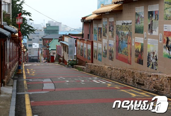 4日、仁川市中区（インチョン・チュング）のチャイナタウン通りは閑散としている(c)news1