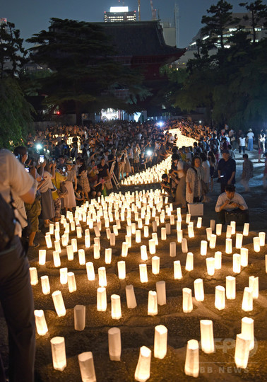 増上寺で七夕祈願 境内には天の川も 東京 写真12枚 国際ニュース Afpbb News