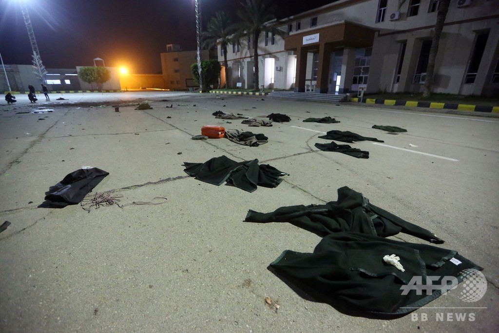 リビア首都の士官学校に空爆、少なくとも28人死亡 GNA リビア首都の士官学校に空爆、少なくとも28人死亡 GNA