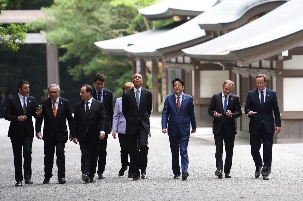 G7開幕、各国首脳が伊勢神宮に 写真18枚 国際ニュース：AFPBB News