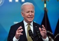 米首都ワシントンで、演説する米国のジョー・バイデン大統領（2022年3月16日撮影、資料写真）。(c)Nicholas Kamm / AFP