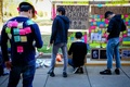 豪ブリスベンのクイーンズランド大学で、香港民主派デモへの支持を示す学生たち（2019年8月9日撮影）。(c)Patrick HAMILTON / AFP