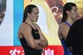 第21回世界水泳選手権、競泳女子400メートル個人メドレー決勝。客席からブーイングを浴びたイスラエルのアナスタシア・ゴルベンコ（2024年2月18日撮影）。(c)Oli SCARFF / AFP