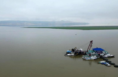 中国鄱陽湖の水位 今年初の「渇水水位線」超過