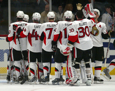 セネターズ レンジャーズに3-1で勝利