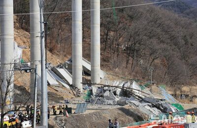 韓国・高速道路の橋脚崩壊、死者4人・負傷者6人に拡大…警察が本格捜査へ