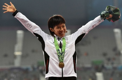 萩原が陸上女子1万mで銅メダル、アジア大会