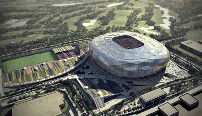 カタールW杯、スタジアム建設現場から3000万年前の岩石