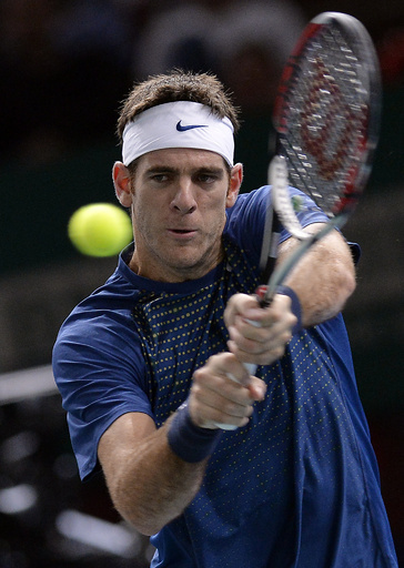 デルポトロが復帰したチリッチ下し初戦突破、パリ・マスターズ