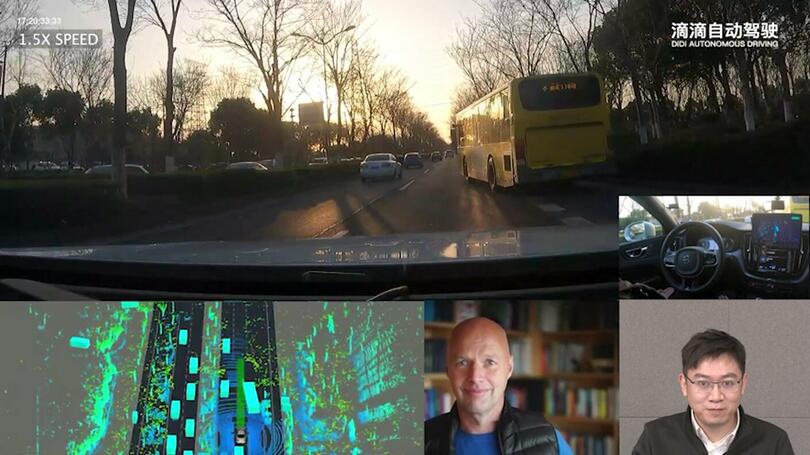 世界初の5時間連続完全自動運転、滴滴系列企業が動画公開