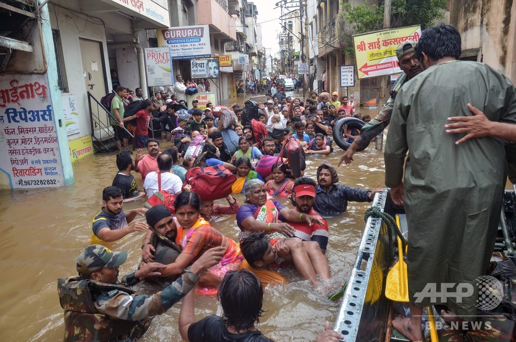 国際ニュース：AFPBB Newsインド、雨期の洪水で184人死亡 100万人が避難