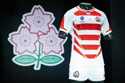 ラグビー日本代表、フランスW杯で着用の新ユニホーム発表