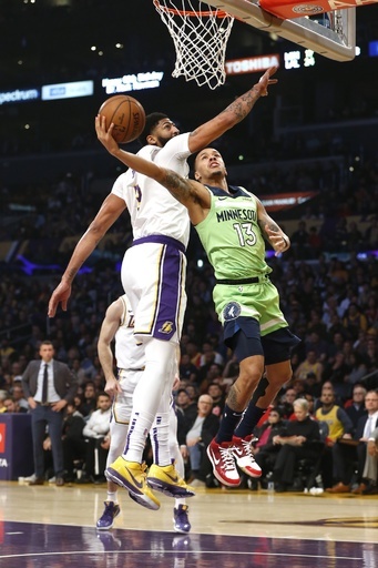 好調レイカーズがティンバーウルブズ下す、デイビスが50得点