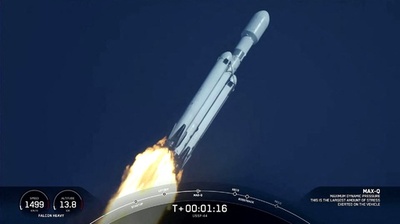 スペースXの最強ロケット「ファルコンヘビー」 3年ぶり打ち上げ