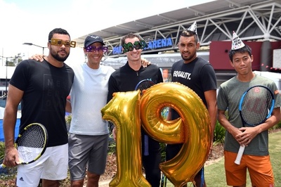 錦織、ナダルら 19年シーズン初戦を前にリラックスムード