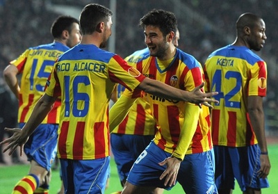 バレンシアがルドゴレツに先勝 ヨーロッパリーグ