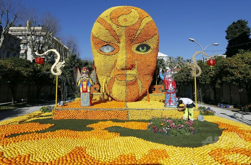 恒例の「レモン祭り」開催迫る、南仏