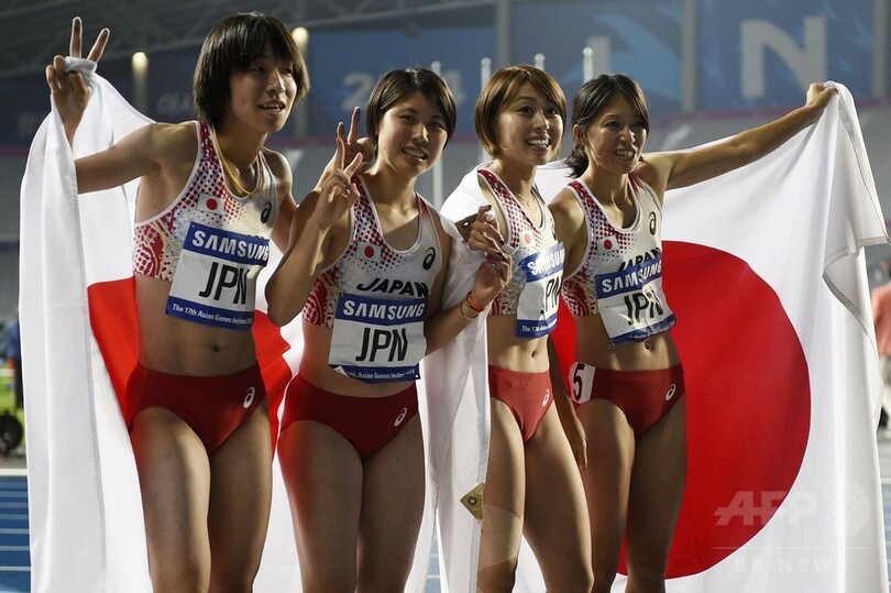 日本、女子4×400メートルリレーで銀メダル アジア大会
