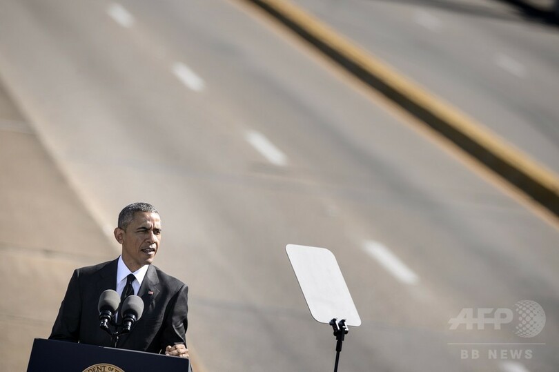 「セルマ大行進」から50年、オバマ米大統領が演説