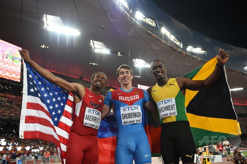 シュベンコフが男子110mハードルで金、第15回世界陸上 写真3枚 国際