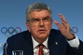 国際オリンピック委員会（IOC）の総会を前に、記者会見に臨むトーマス・バッハ会長（2023年10月13日撮影）。(c)INDRANIL MUKHERJEE/ AFP