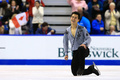 13-14フィギュアスケートグランプリGPシリーズ第2戦、スケート・カナダ（2013 Skate Canada International）男子シングル・フリースケーティング（FS）。演技に臨むパトリック・チャン（Patrick Chan、2013年10月26日撮影）。(c)AFP/Getty Images/Dave Sandford