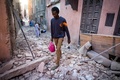 地震に見舞われたモロッコ・マラケシュの旧市街（2023年9月9日撮影）。(c)FADEL SENNA / AFP