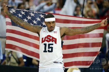米国代表のアンソニー、男子バスケ個人最多となる五輪3個目の金目指す