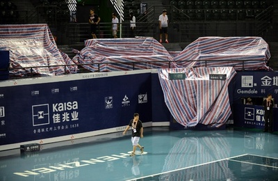 トップ4シードによる準決勝は4日に順延、深センオープン