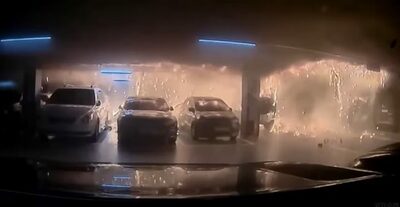 天井から「火の雨」…韓国・EV火災の壮絶な現場映像