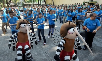 効果抜群？ デング熱対策のゆるキャラは「蚊」 フィリピン